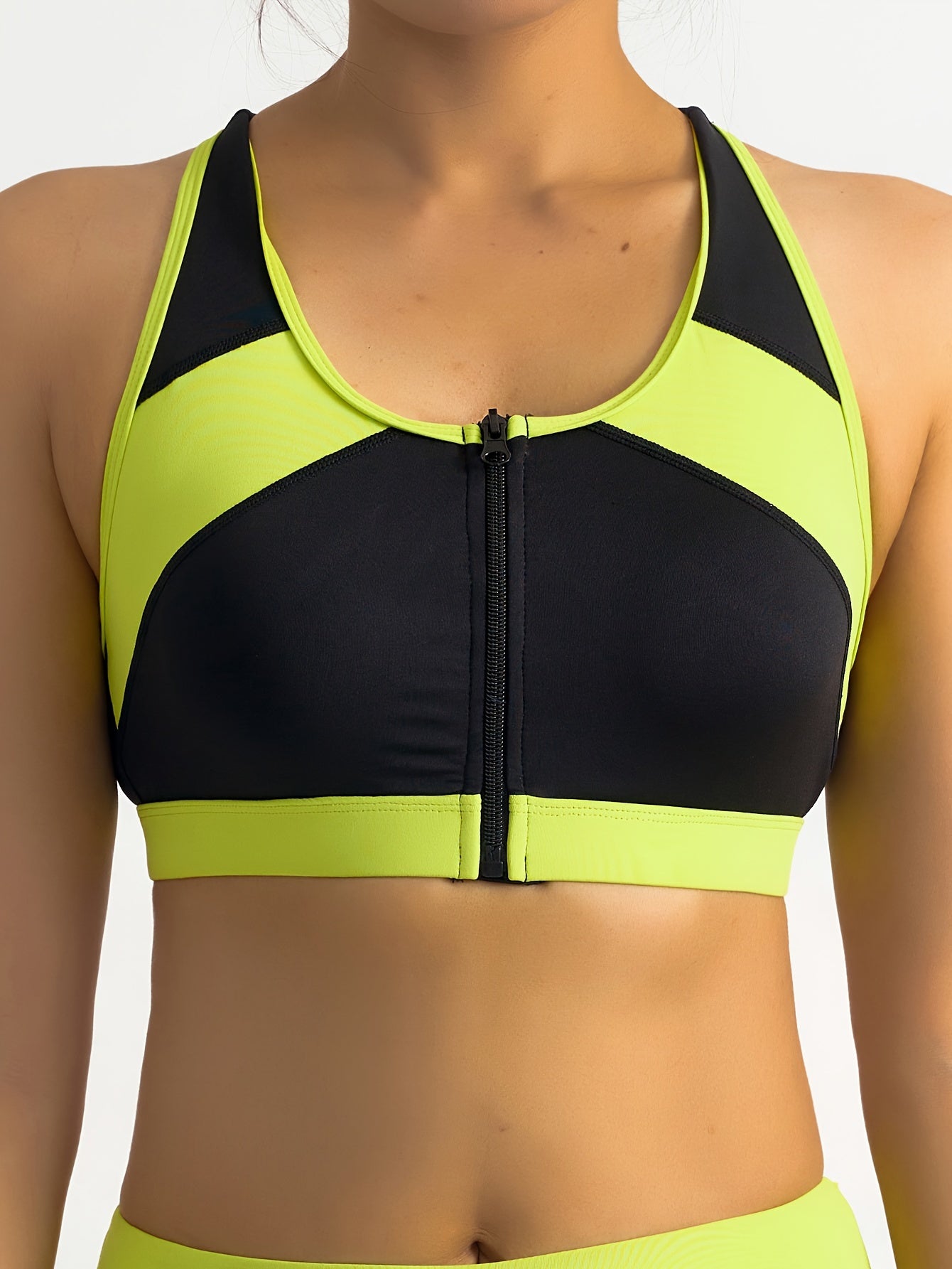 Top Deportivo Mujer | Cuello Redondo | Cremallera Delantera | Ticotrendy
