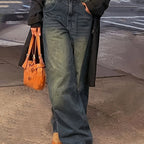 Jeans Rectos de Mujer | Ticotrendy Denim Clásico No Elástico Estilo Urbano Básico