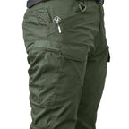 Men's Multi-Pocket Work Pants - Tactical and Casual Overalls, Durable High-Quality Fabric for Hiking, Camping, and Casual Attire | All-Season Comfortable Outdoor Workwear & Casual Trousers with Sturdy Construction