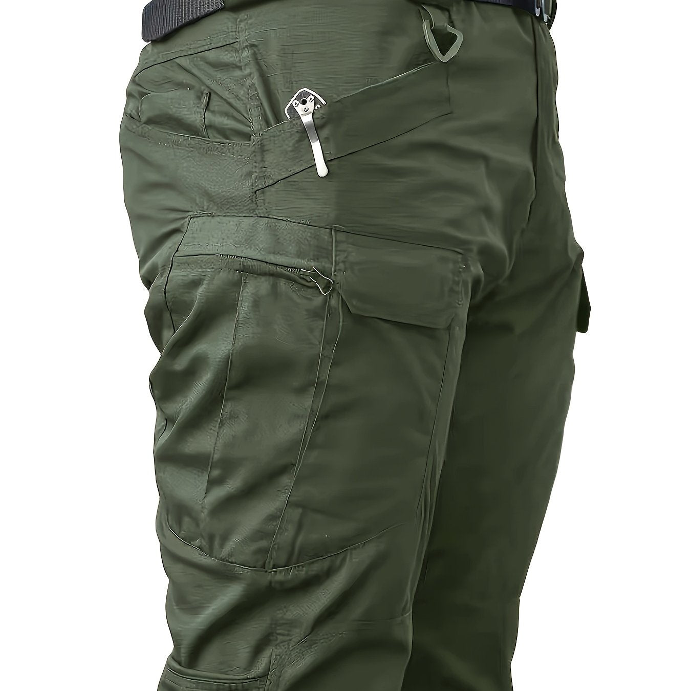 Men's Multi-Pocket Work Pants - Tactical and Casual Overalls, Durable High-Quality Fabric for Hiking, Camping, and Casual Attire | All-Season Comfortable Outdoor Workwear & Casual Trousers with Sturdy Construction