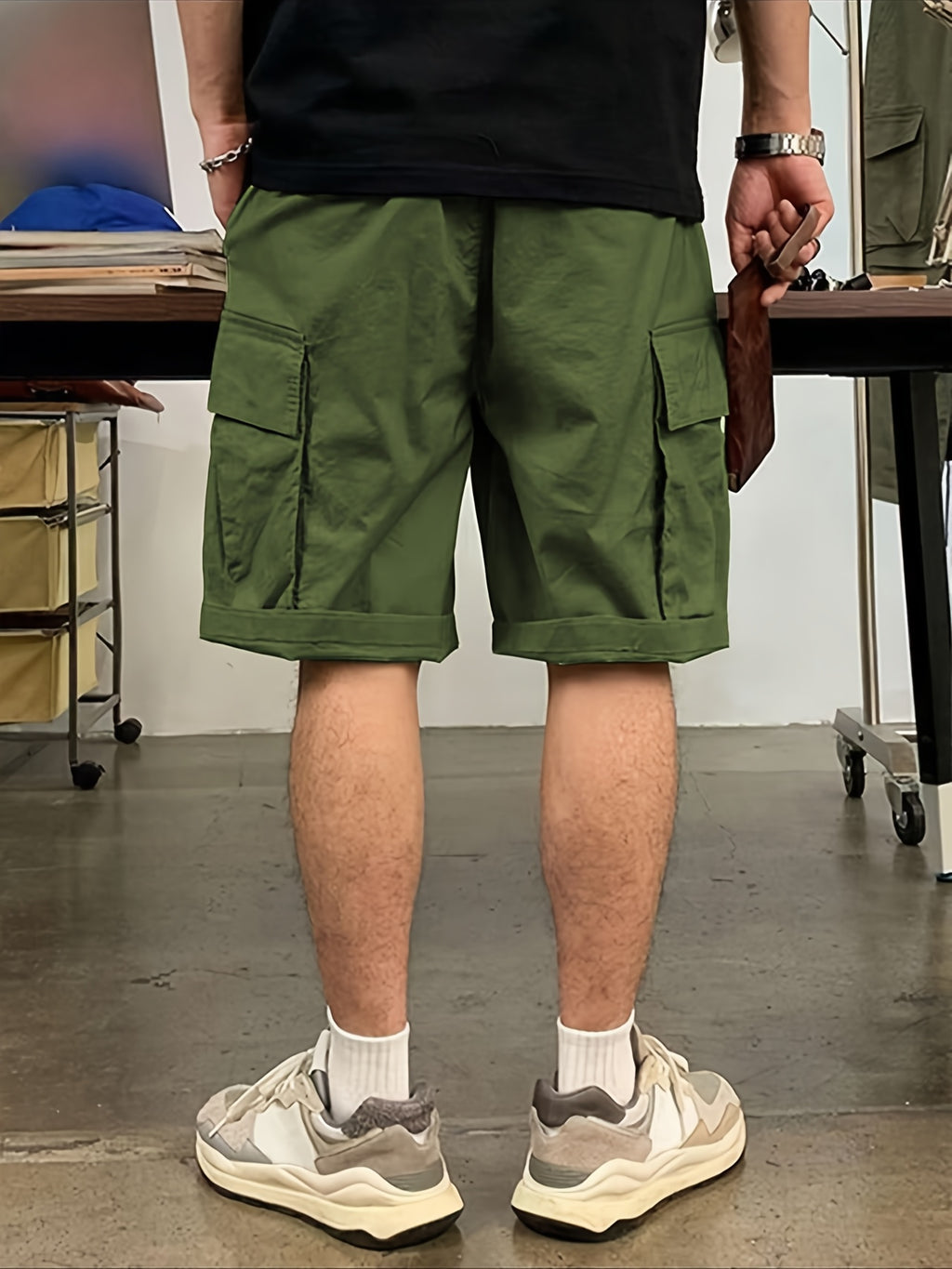 Pantalones Cortos Casuales | Cintura Ajustable con Cordón | Múltiples Bolsillos | Corte Holgado