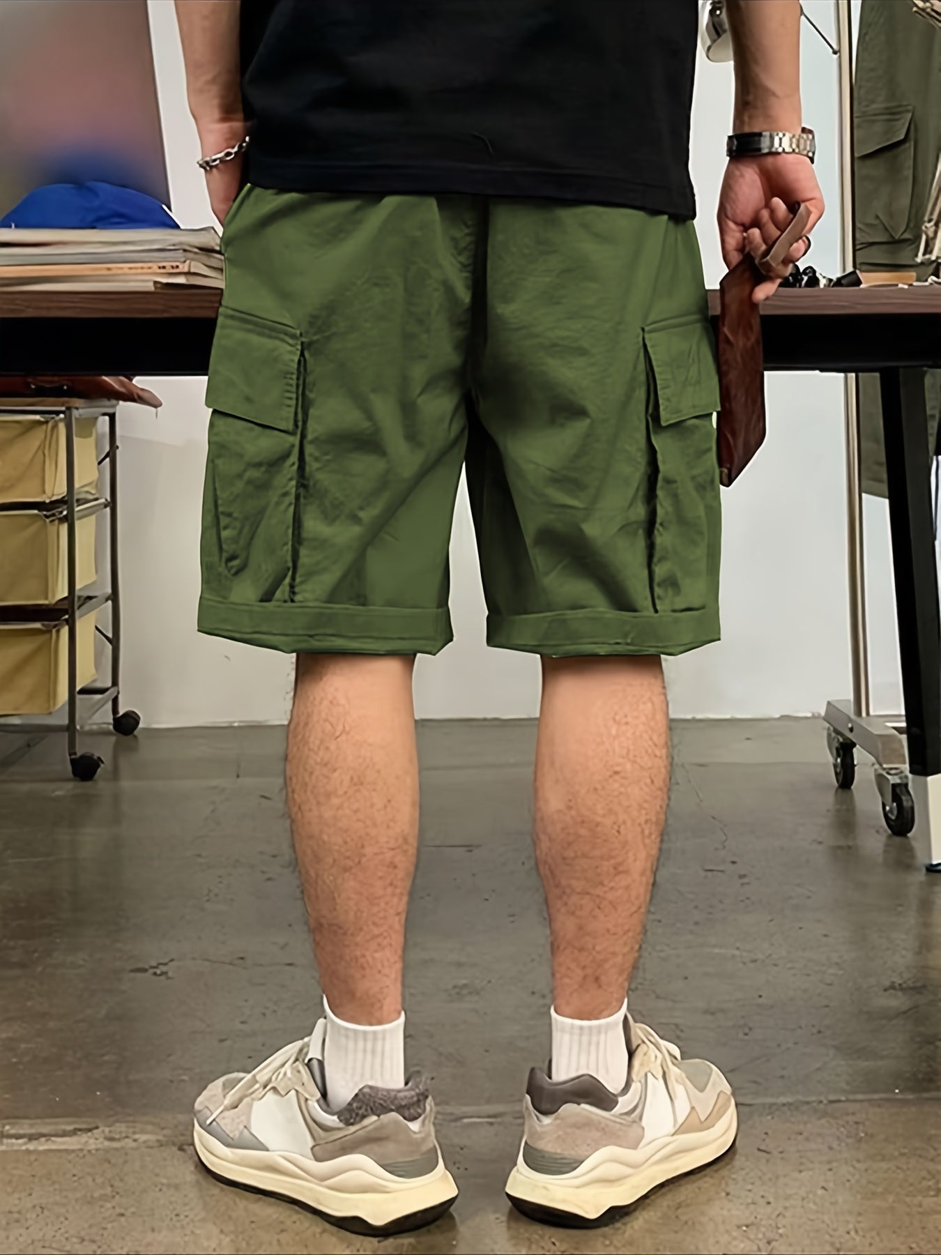 Pantalones Cortos Casuales | Cintura Ajustable con Cordón | Múltiples Bolsillos | Corte Holgado