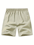 Pantalones Cortos Deportivos Hombre - Secado Rápido, Negro con Bolsillos Naranja, Cordón y Cremallera