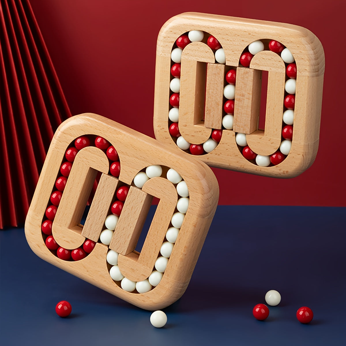 Laberinto Cuentas Madera | Juego Mental Adultos | Pista Bola Geometrica